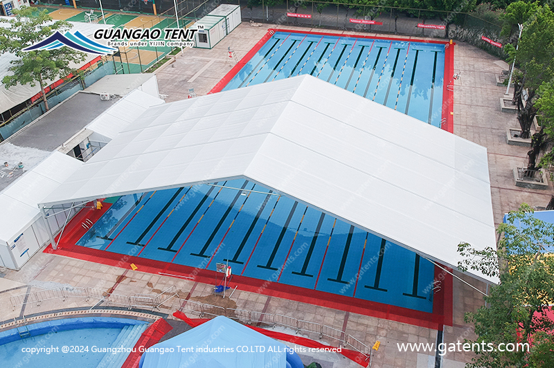 Canopy piscine chinoise